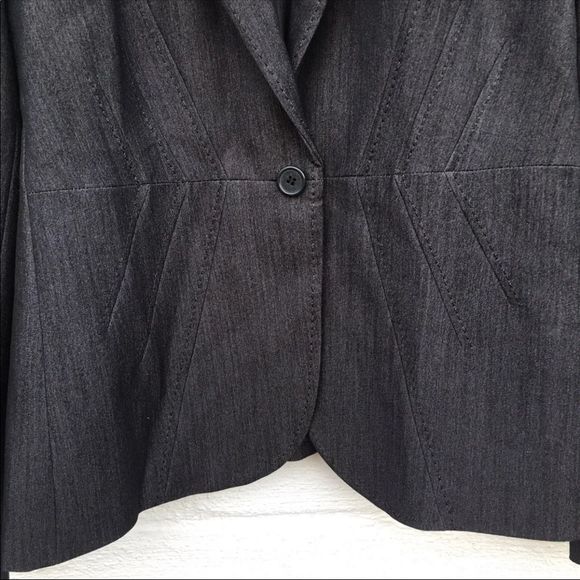 Calvin Klein Women's One Button Blazer Jacket Size 8 - Picture 5 of 12